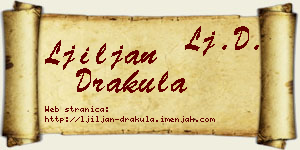 Ljiljan Drakula vizit kartica